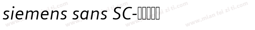 siemens sans SC字体转换